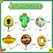 18 PCS Fiesta Party Supplies - Taco, Mexican, Cactus, Avocado, Hat Jumbo Mylar Foil Balloons - Cinco De Mayo Party Decorations
